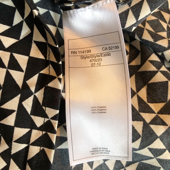 ROXY Summer black and white geometric dress - Picture 4 of 4